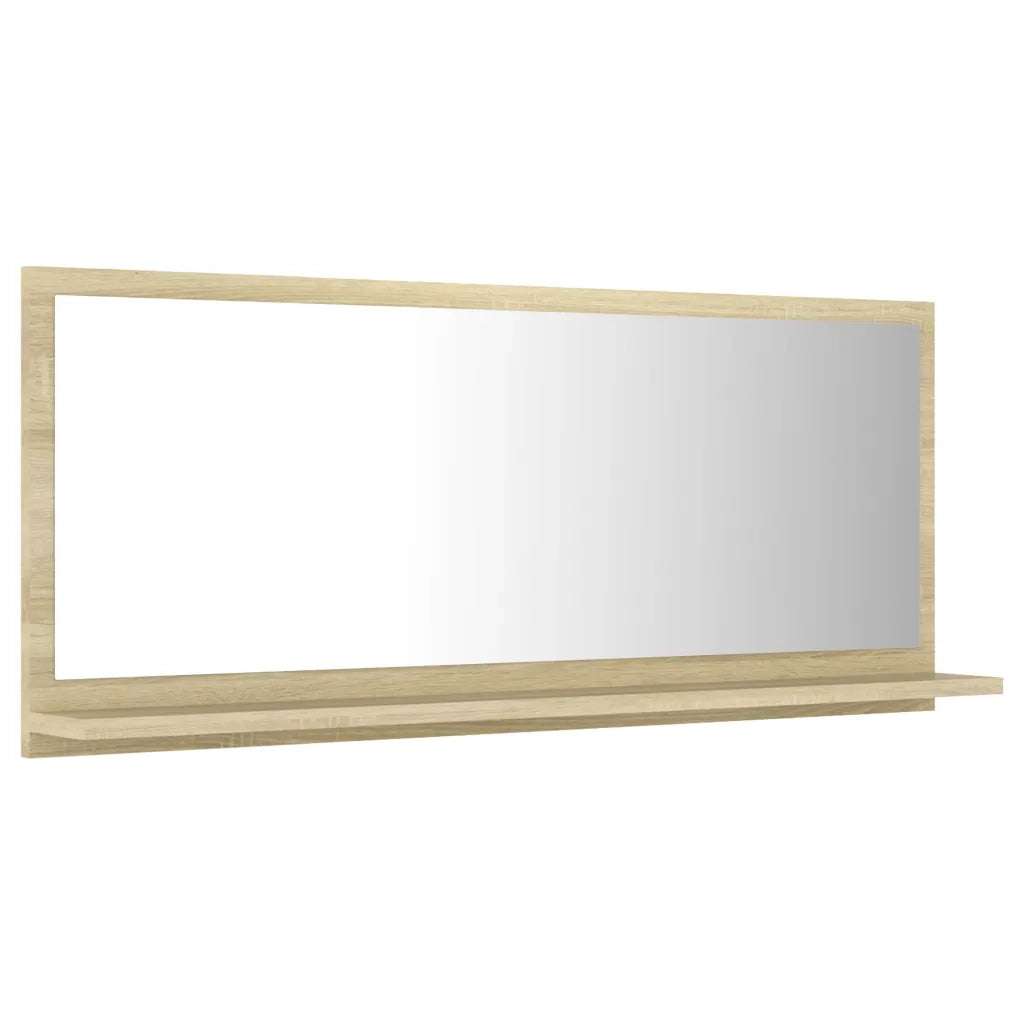 Specchio da Bagno Rovere Sonoma 90x10,5x37 cm in Truciolato cod mxl 59249