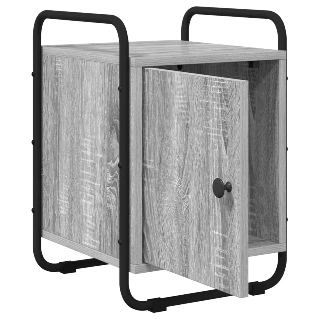 Armadio da Notte 2 pz Sonoma grigio Legno ingegnerizzato 8007606