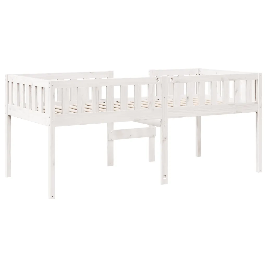 Letto per Bambini senza Materasso Bianco 90x190cm Massello Pino