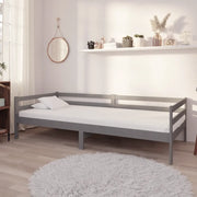 Divano Letto con Materasso-Sofa Letto-Daybed 90x200 cm Grigio in Legno di Pino 235863