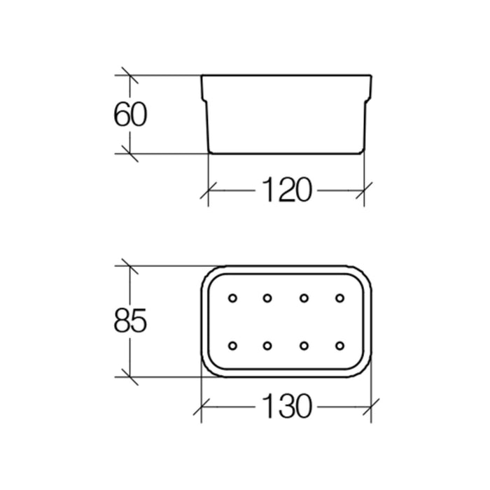 Lineabeta - Portasapone con griglia bianco