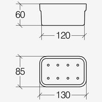 Lineabeta - Portasapone con griglia blu opaco