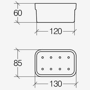 Lineabeta - Portasapone con griglia blu opaco