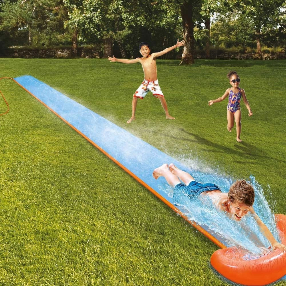 Trade Shop - Scivolo Acquatico Da Giardino Pista 5,49 Mt Rampa Lancio E Spruzzo 1 Posto -