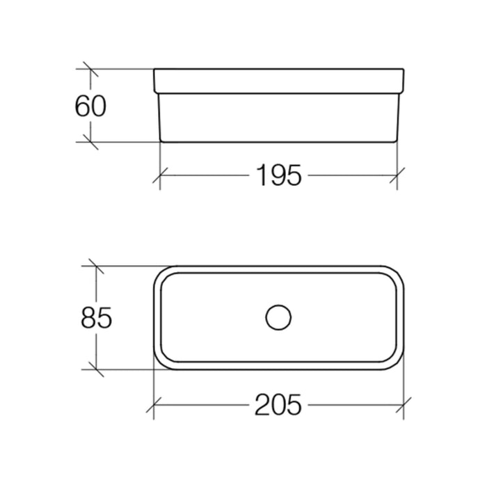 Lineabeta - Scatola portaoggetti con coperchio nero