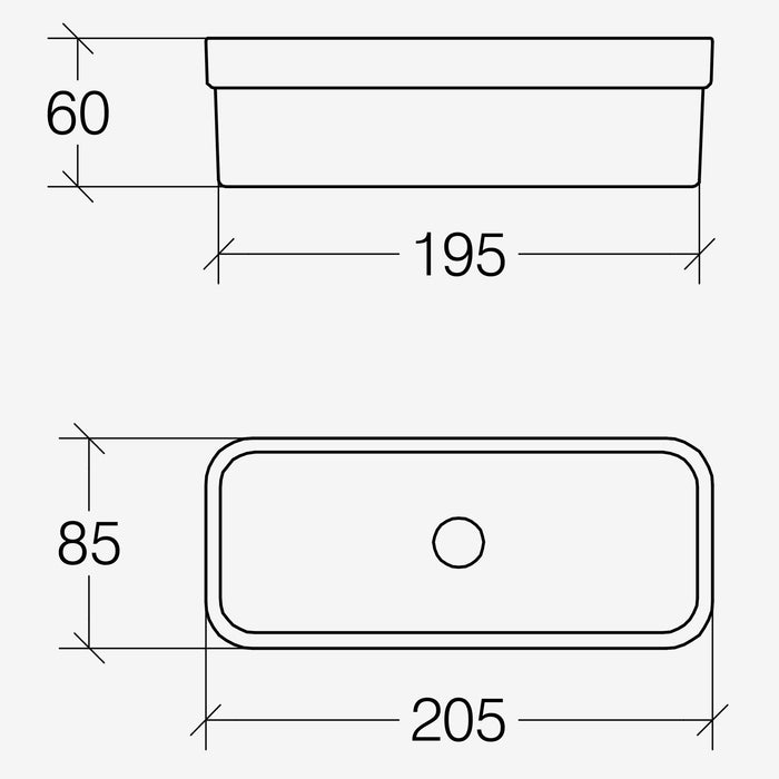 Lineabeta - Scatola portaoggetti con coperchio verde salvia