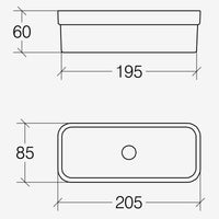 Lineabeta - Scatola portaoggetti con coperchio blu opaco