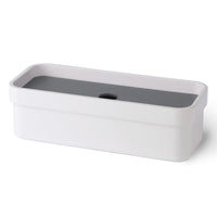 Lineabeta - Scatola portaoggetti con coperchio grigio opaco