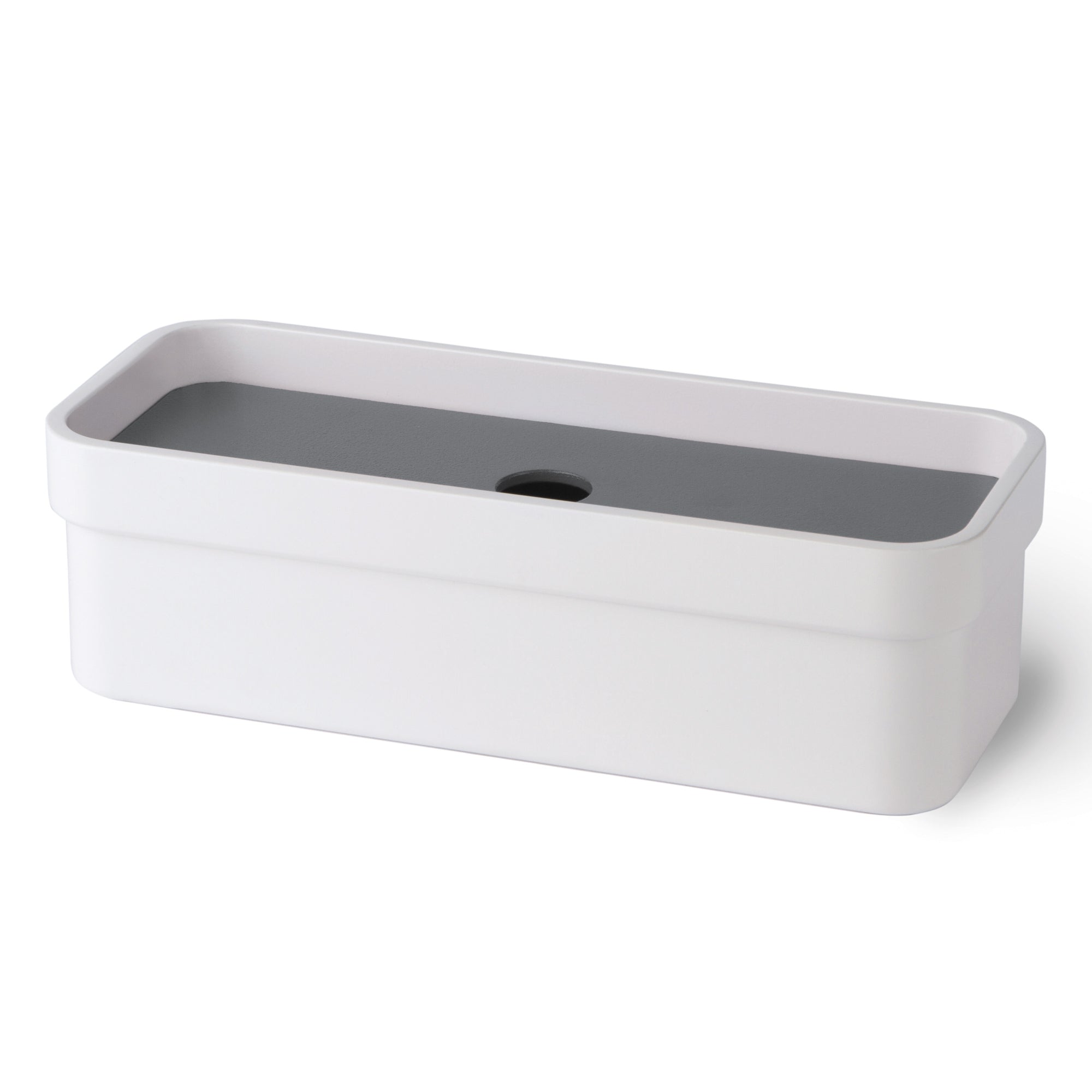Lineabeta - Scatola portaoggetti con coperchio grigio opaco