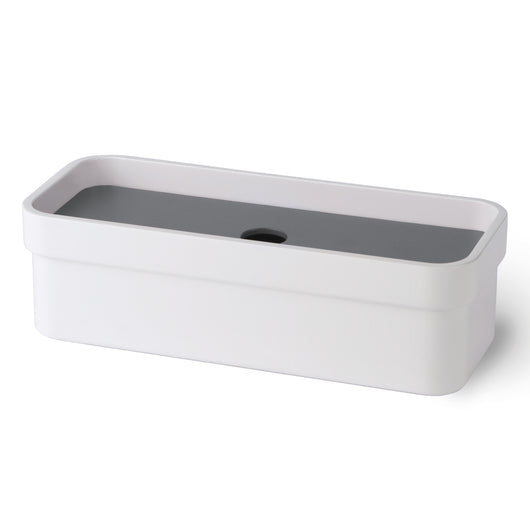Lineabeta - Scatola portaoggetti con coperchio grigio opaco