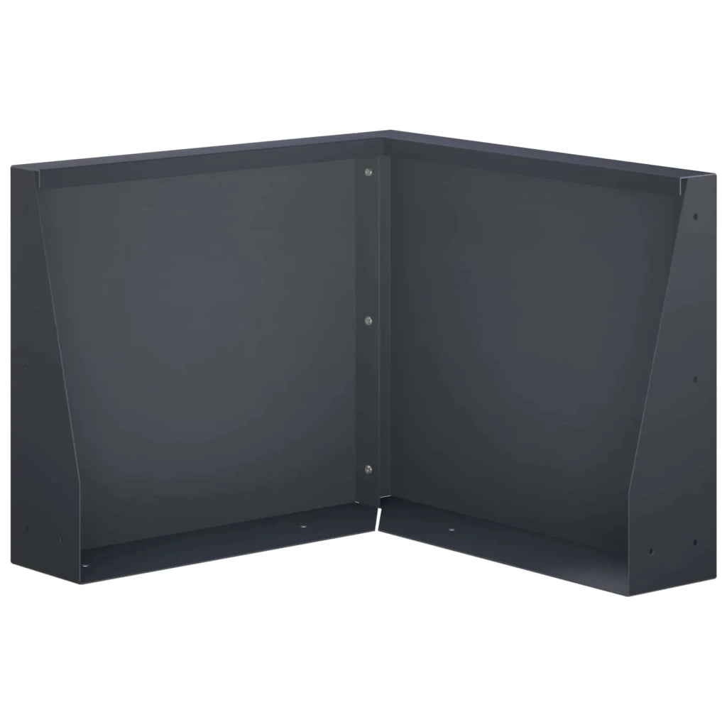 Muro di contenimento 50 x 50 x 30 cm Acciaio Antracite 8015203