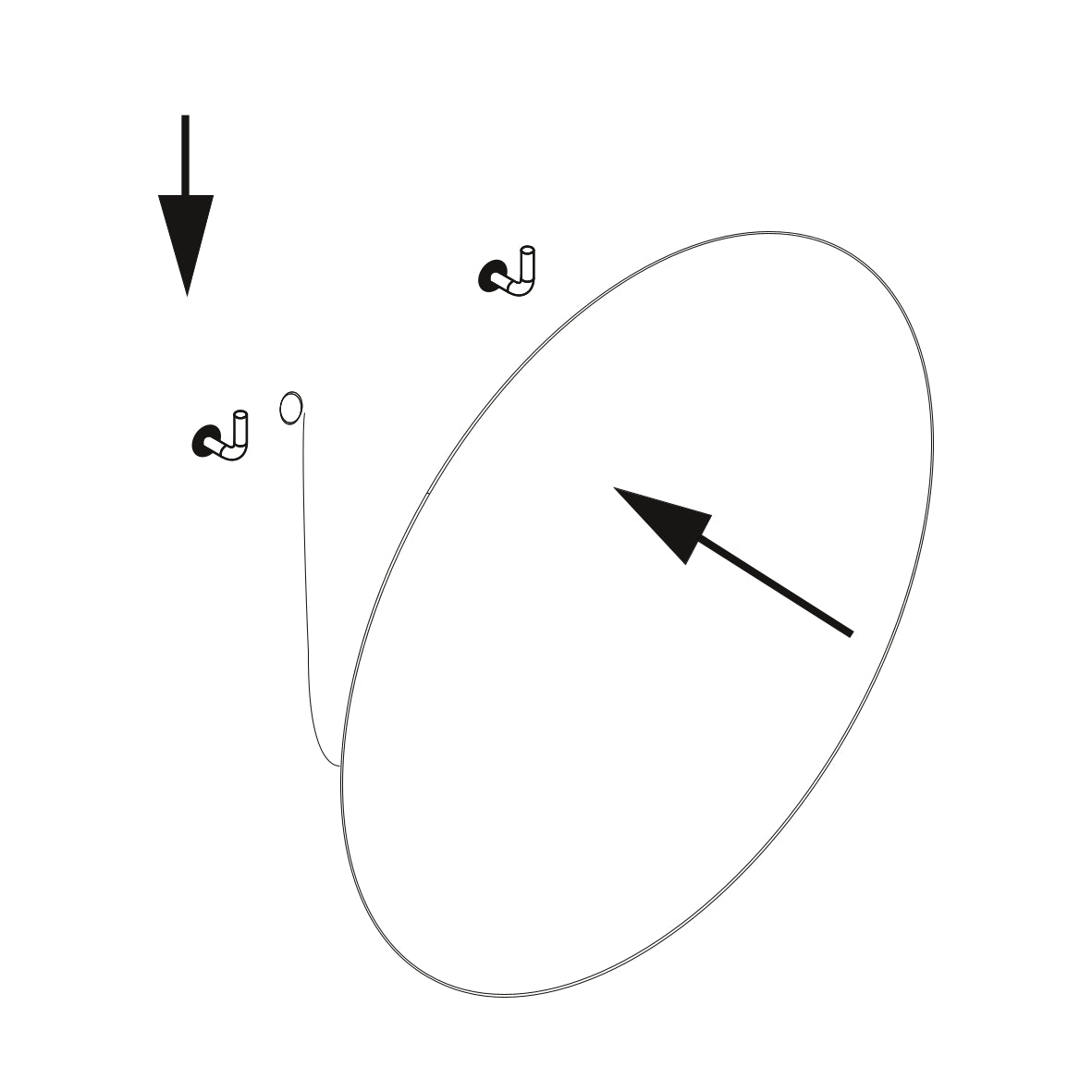 Emuca Specchio da bagno Cassiopea con illuminazione LED decorativa, diametro 60 cm, 20 W + 12 W, Alluminio e Vetro, 1 u.