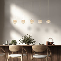 Lampadario Lineare Contemp Fascino Acciaio Cromo Policarbonato Led 28W 3000K