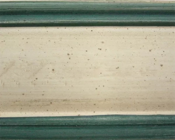 Porta telefono in legno 1 cassetto arte povera laccato bianco con profilo azzurro l.61 x p.41 h.77