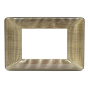 PLACCA 3F BRONZO SPAZZOL MAPAM 6803-9 COMP V/PLANA Placca 6803-9 BRONZO SPAZZOLATO METALLO