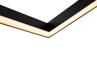 Plafoniera Modern in Metallo e Acrilico Line Nero