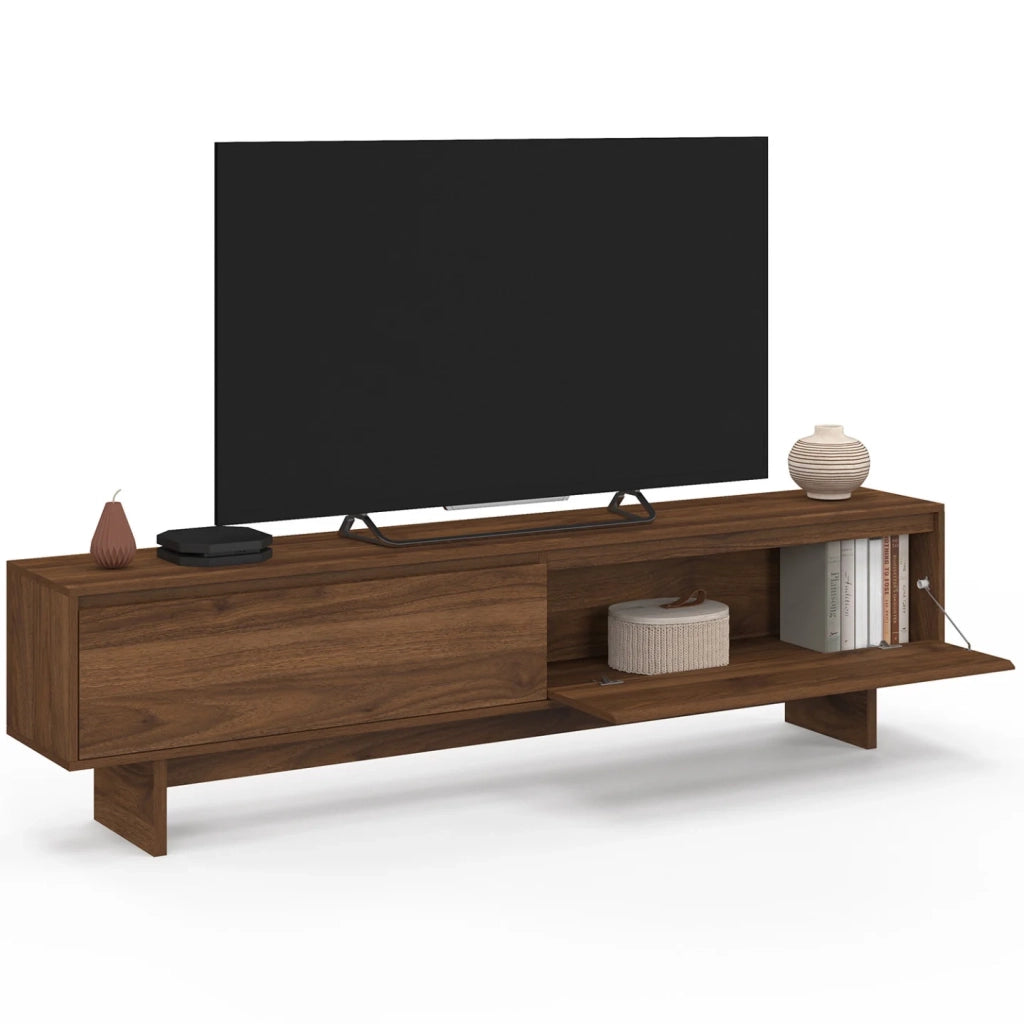 IDMarket - 180 cm YURI Porta TV a 2 ante effetto noce