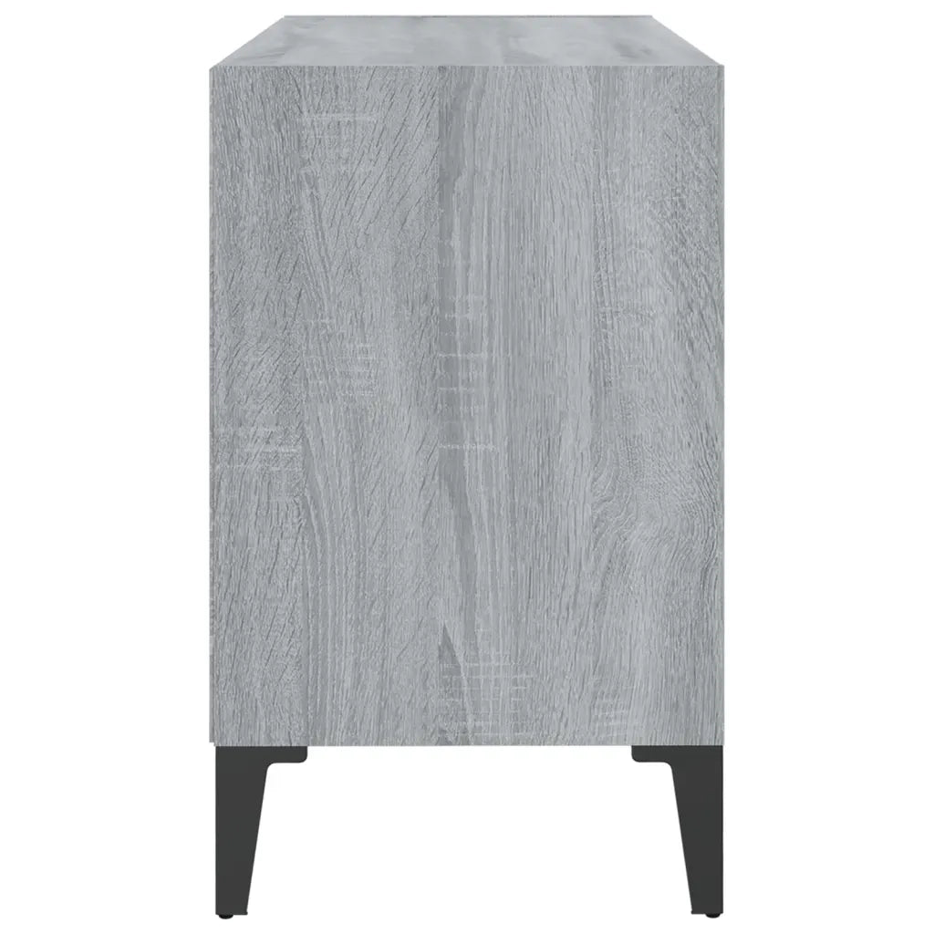 Mobile TV con Gambe in Metallo Grigio Sonoma 69,5x30x50 cm cod mxl 22787