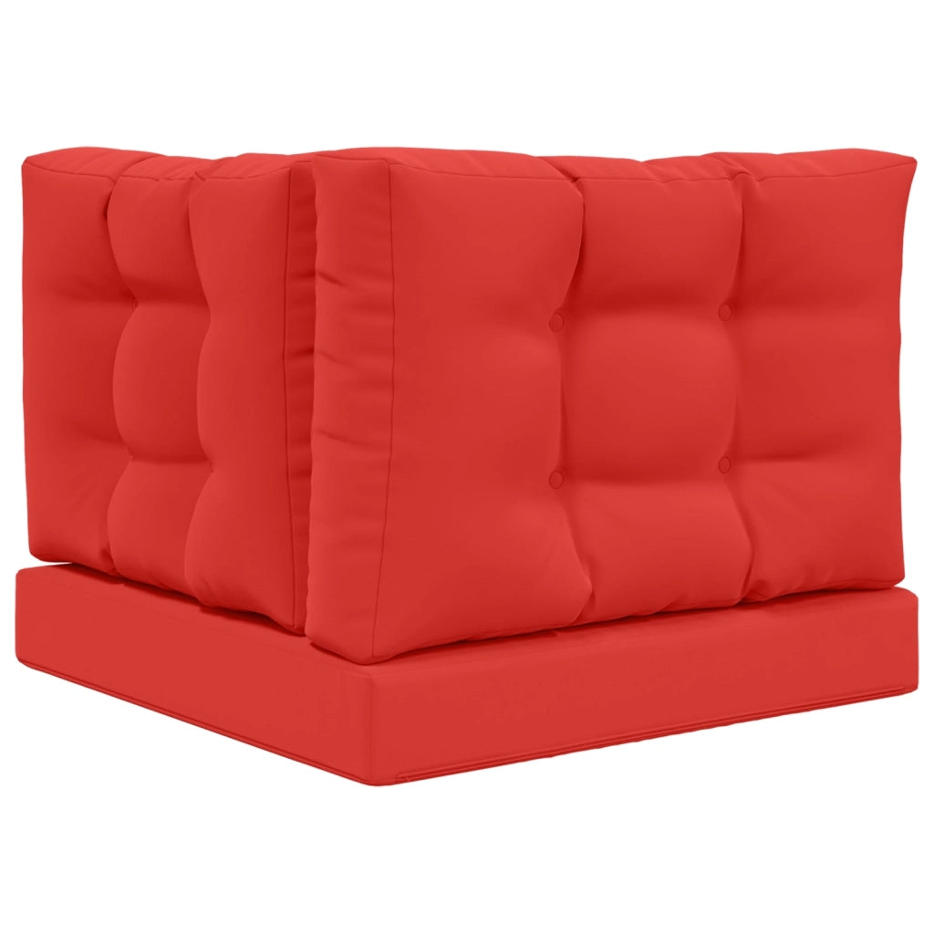 Cuscino per divano da esterno 3 pcs Rosso Poliestere