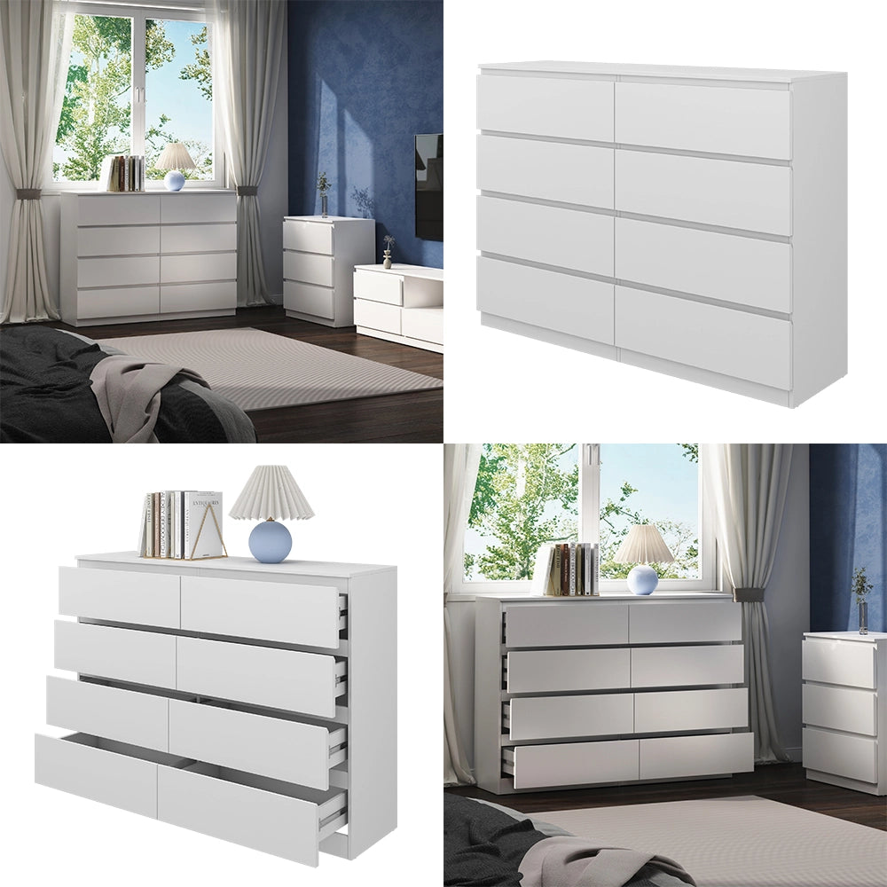 Vicco Cassettiera Bianco 39 x 101.5 cm