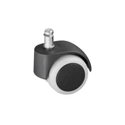 Ruota per sedie ufficio autofrenante Ã˜ 50 mm. perno ad incastro