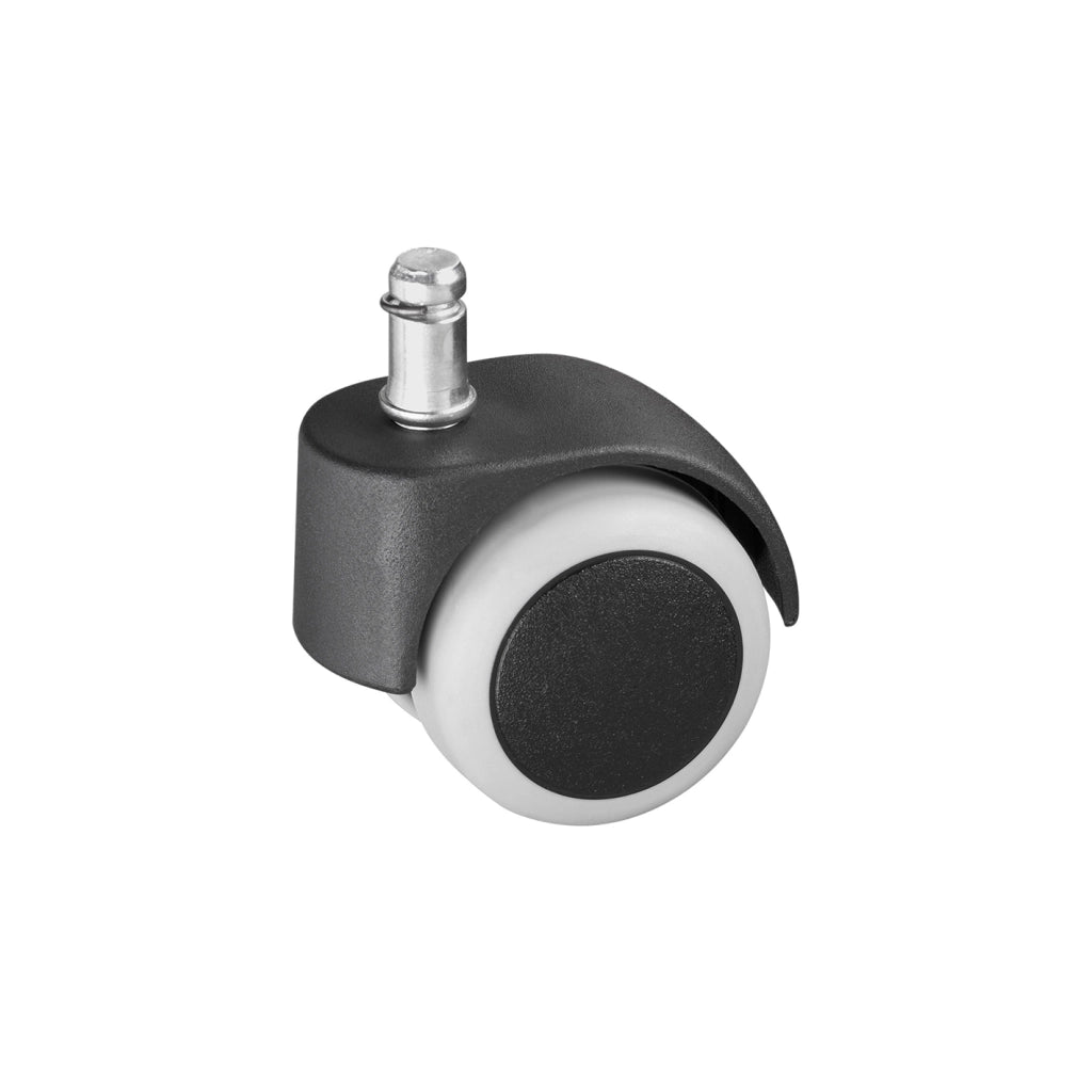 Ruota per sedie ufficio autofrenante Ã˜ 50 mm. perno ad incastro