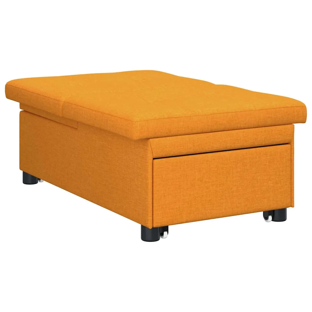 Divano letto | Sof¨¤ letto | Letto singolo Estraibile Giallo Scuro 194 x 50 x 82 cm Tessuto