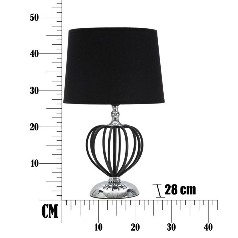 Lampadelle A Da Tavolo Darky Silver cm ø28x44,5