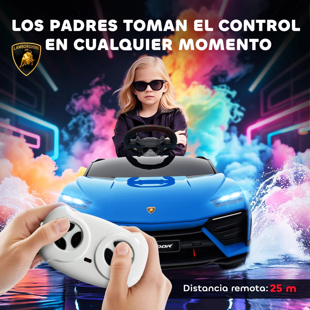 Auto Elettrica per Bambini Lamborghini ¨C Minimal ¨C Blu, Telecomando, 12V