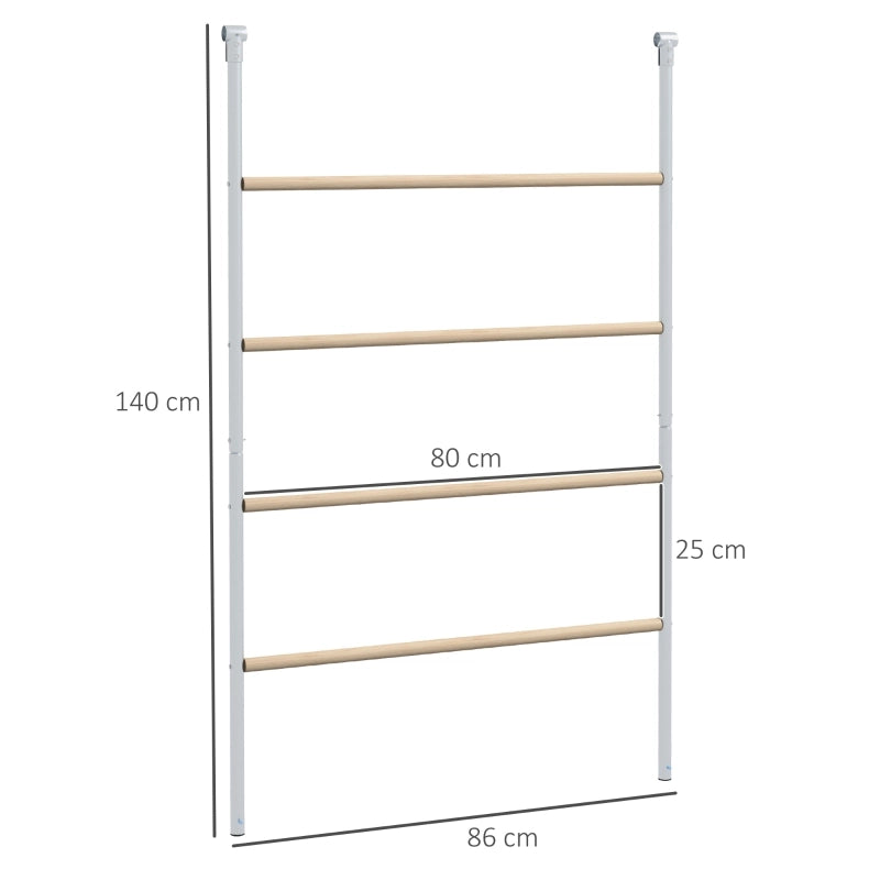 Scala per polli, 4 posatoi, resistente alle intemperie, per 4-6 polli, acciaio/legno