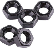 Viti a sezione a 6 facce in acciaio carbonato verniciato nero, 100 pezzi, filo metrico M2-M5 (M5)