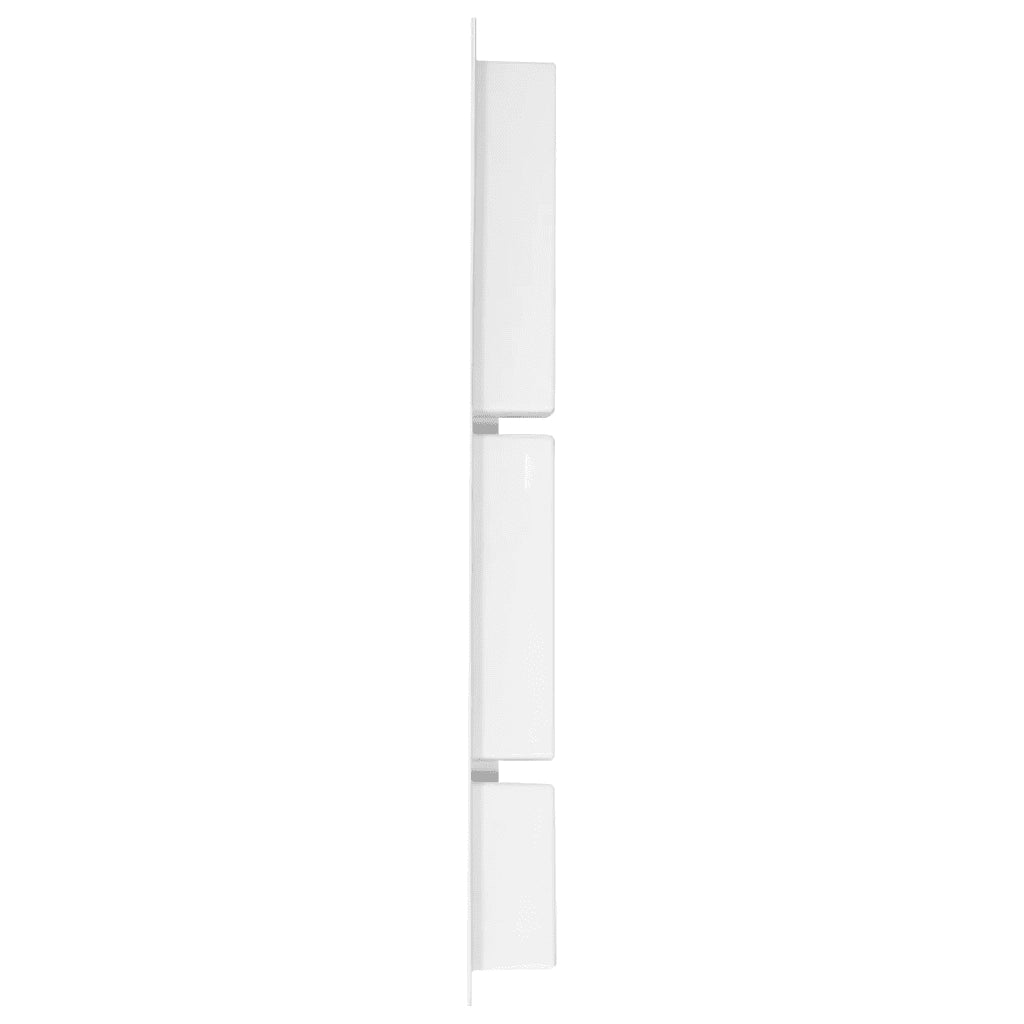 Nicchia da Doccia con 3 Scomparti Bianco Lucido 41x99x9 cm CFW7857417