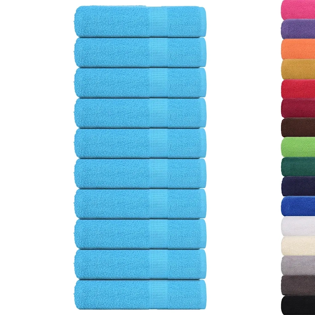 Asciugamani da bagno FROGN 10 pz | Teli per bagno Turchese 100x150 cm 360 g/m2