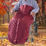 Sedia a rotelle per inverno, coperta per esterno, calza per piedi per adulti, sedia a rotelle, coperta, coperta per gamba, forma universale per sedie a rotelle, materiale polyester e imbottitura plaid densa