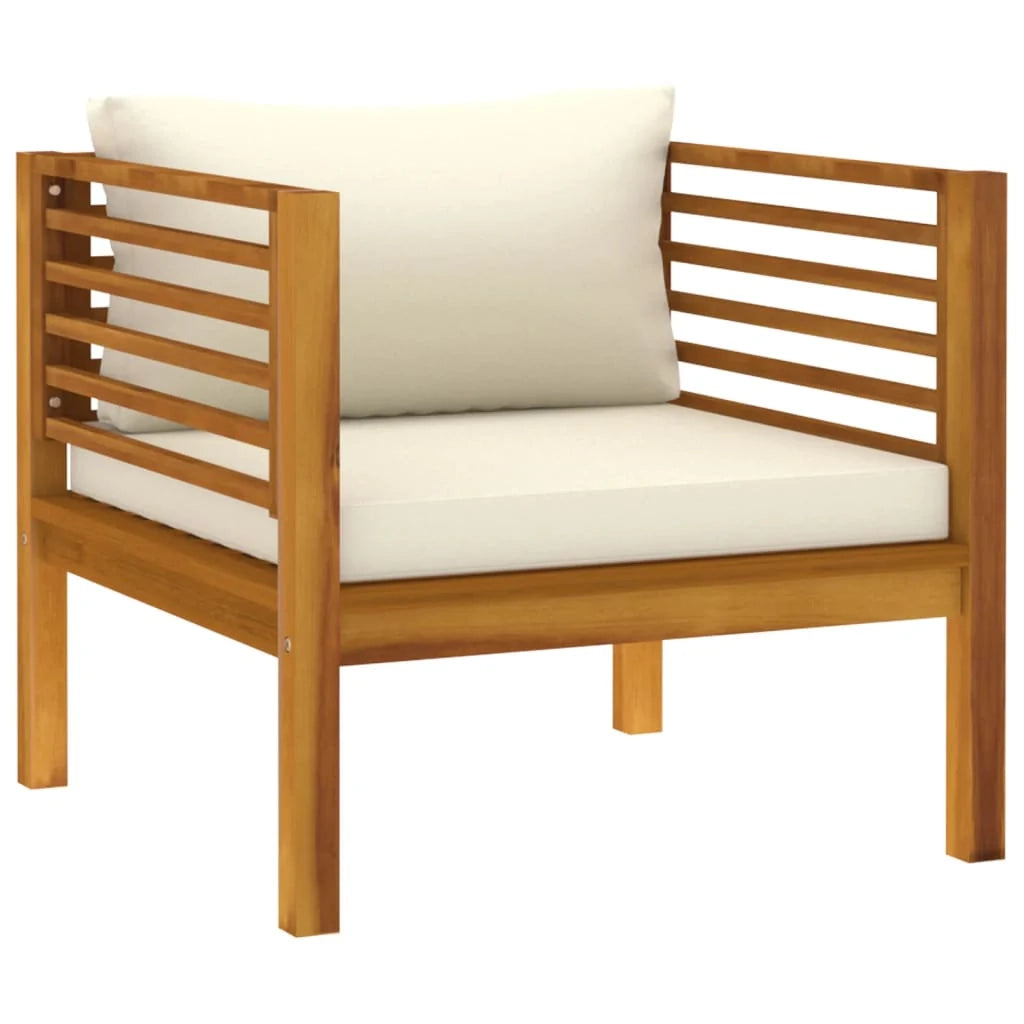 Set da giardino mobili da esterno set da 7 pezzi con cuscini color crema legno massello di acacia 02_0017058