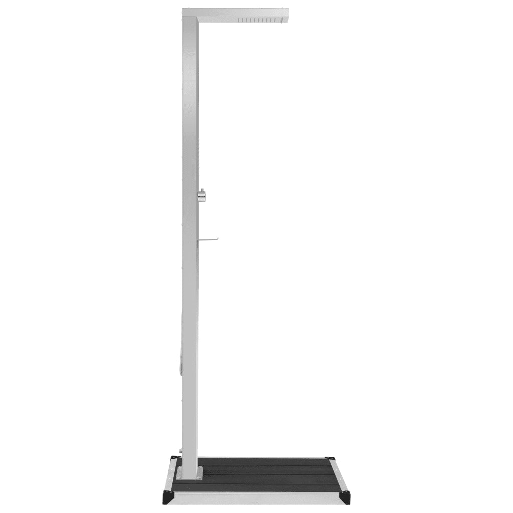 Doccia da Esterno con Piatto in WPC Acciaio Inossidabile CFW1302882