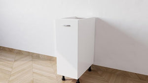 Mobile Base Da 30. Compreso Di Anta H 72 Cm L 30 Cm P 55.5 Cm Compresa Di Piedini 10 Cm colore Bianca