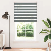 vidaXL Tenda a Rullo Zebra Larghezza Tessuto 130,9 cm Poliestere