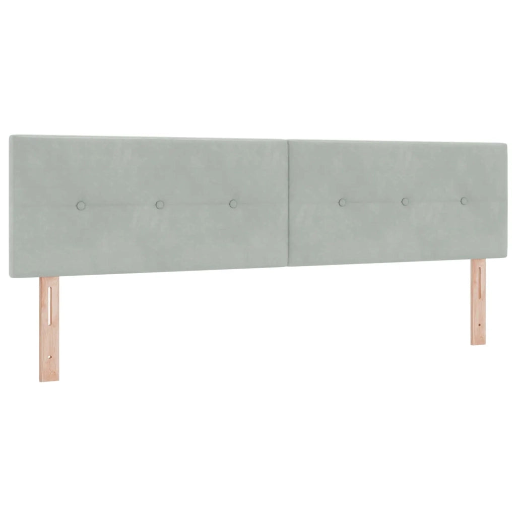 Letto ottomano con materasso 2 pz Grigio Chiaro Velluto 3456750