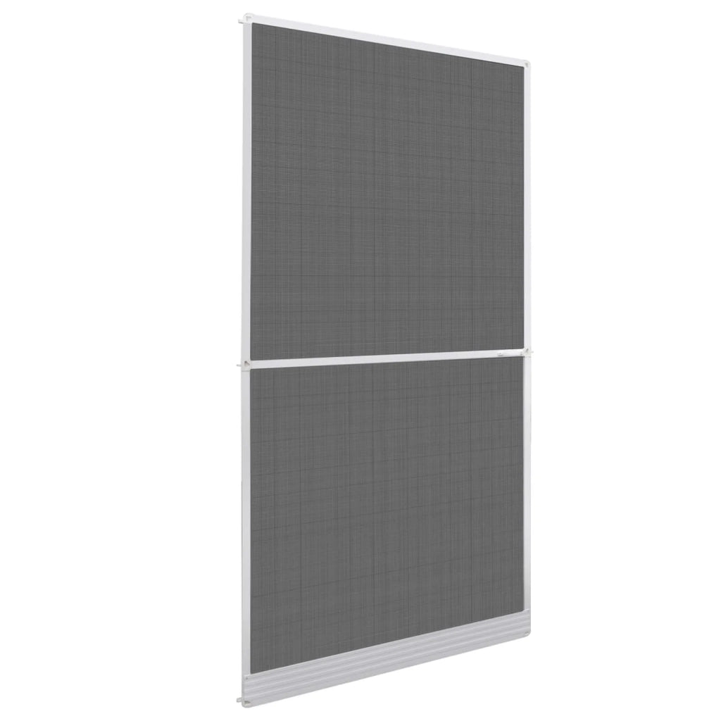 Schermo Insetti a Battente Bianco e Nero 120 x 240 cm CFW3762145