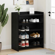 Mobile per scarpe Rovere Nero 73,5 x 36 x 92 cm 8011316