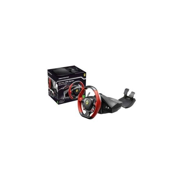 Thrustmaster ferrari 458 spider sterzo + pedali xbox one nero, rosso - 4460105