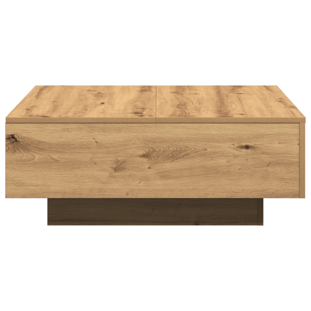 Tavolino da caffÃ¨ Rovere Artigianale 80x80x31 cm Legno massello