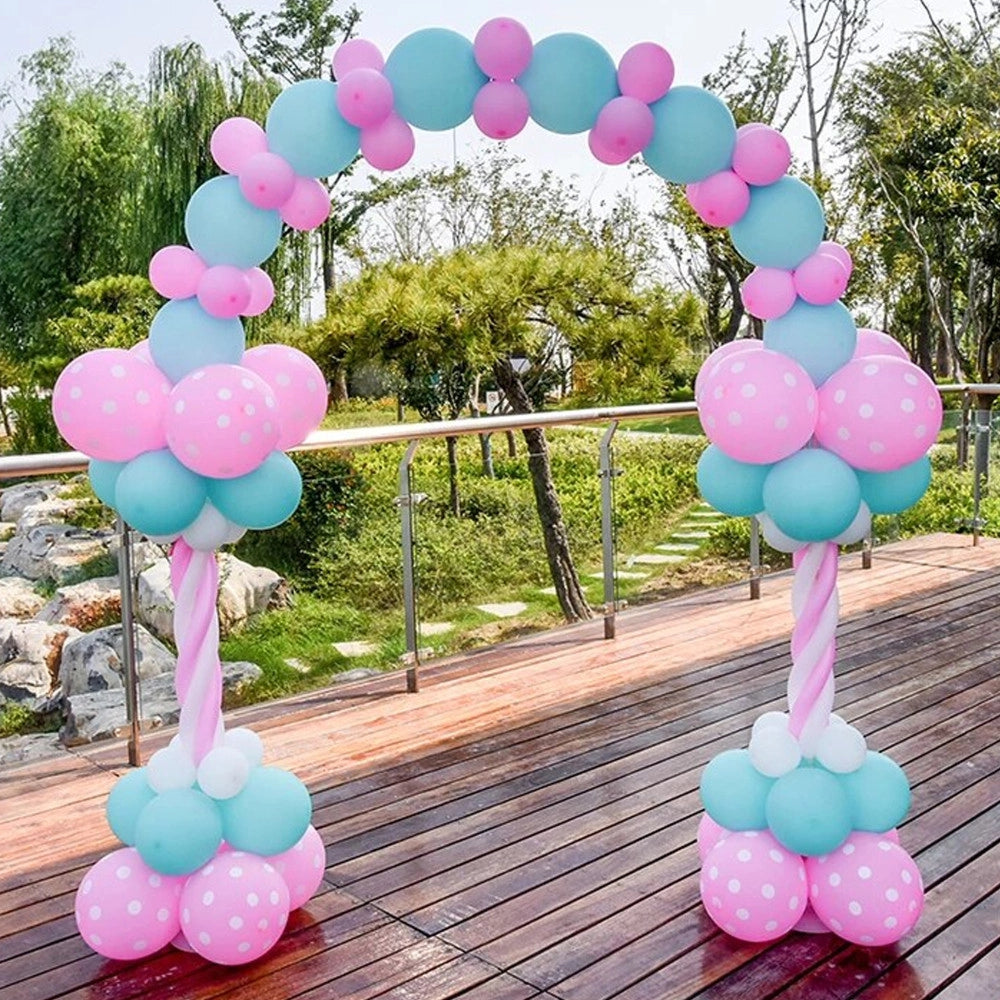 Trade Shop - Arco Palloncini Azzurro E Rosa Per Festa Party Baby Shower Rivelazione Sesso -