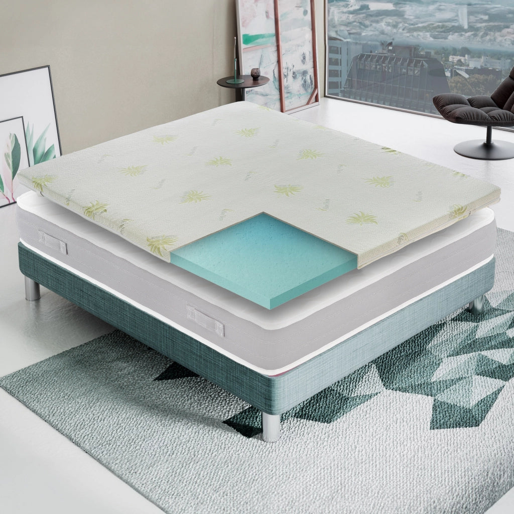 Materasso Matrimoniale 180x200 in Memory Foam - Alto 5 cm - IGNIFUGO Classe 1M - Sfoderabile