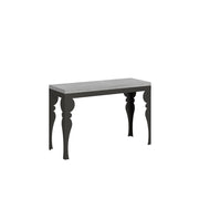 Tavolo apribile 120/200x45/90 cm Paxor Double Cemento telaio Antracite