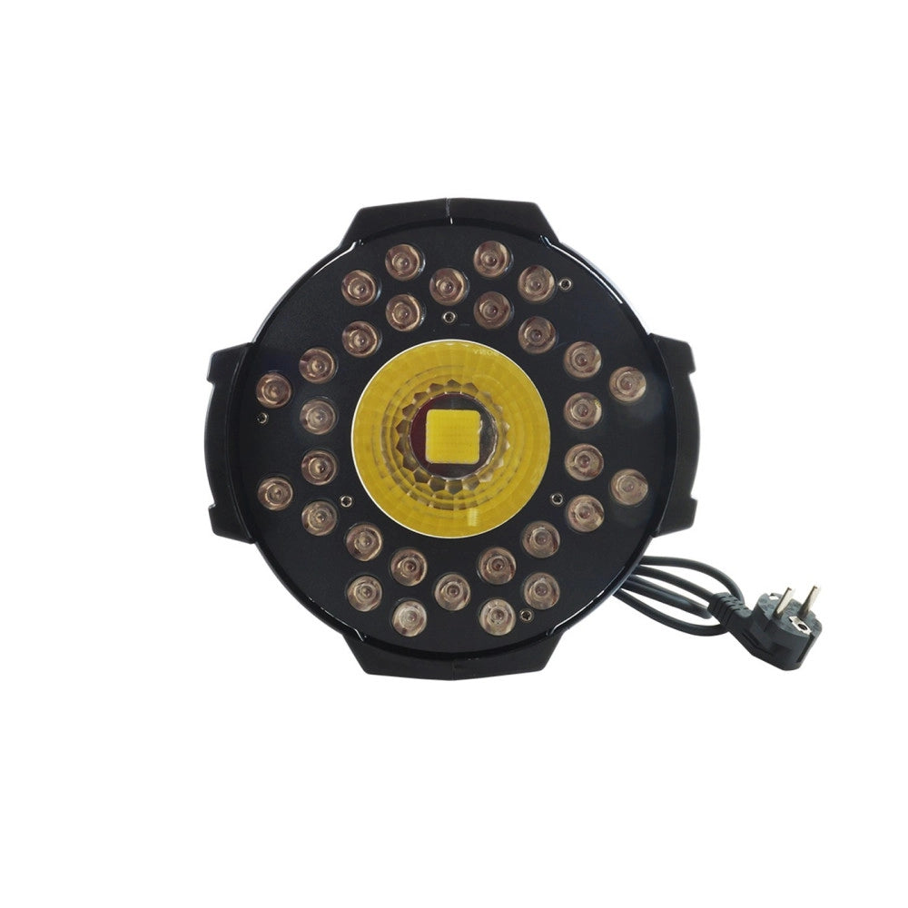 Trade Shop - Proiettore Rgbw Faro Led Cob Dmx Rgbw 31 Led Strobo Effetto Disco Faretto Luce -