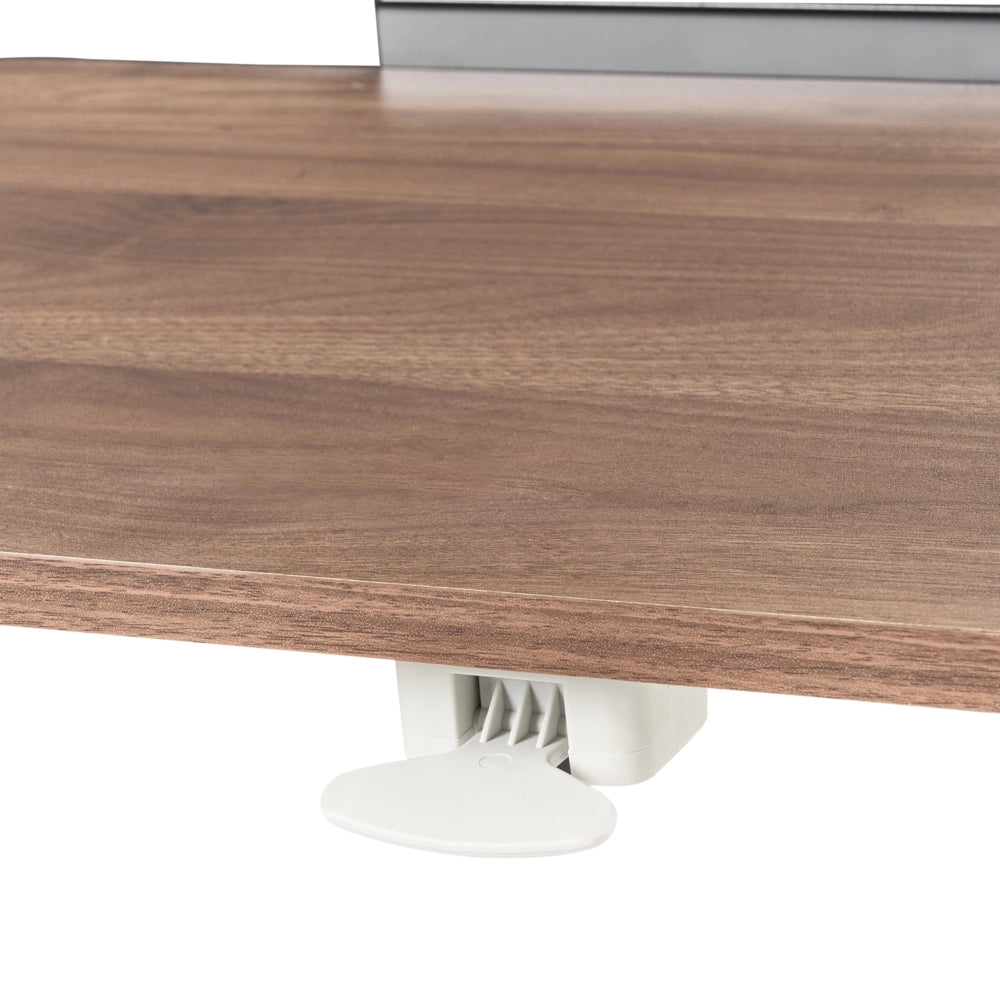Scrivania per laptop in piedi regolabile manualmente telaio in acciaio marrone chiaro e nero 70 x 40 cm struttura in acciaio verniciato a polvere