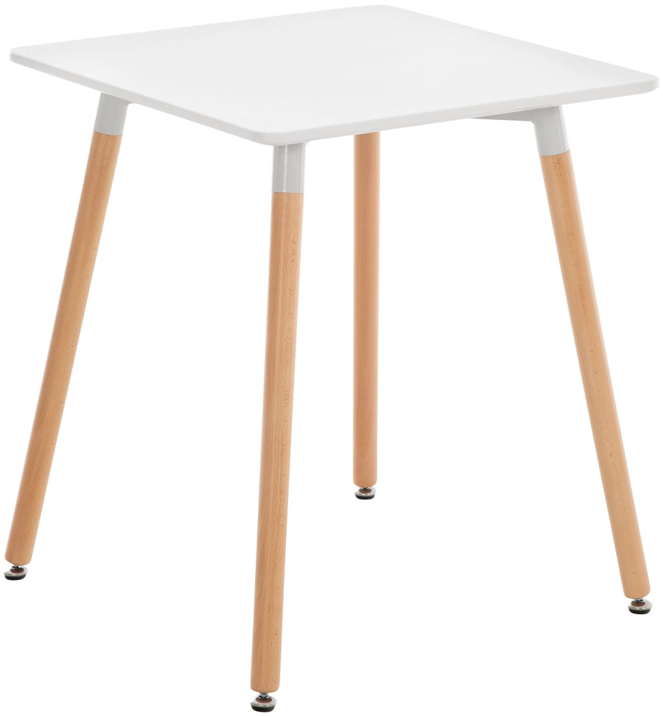Tavolo Quadrato da Cucina Viborg bianco,60 cm