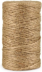 Set di corda di juta da 100 metri - corda decorativa per il fai da te stesso - corda per decorare casa e giardino - Ø 3 mm